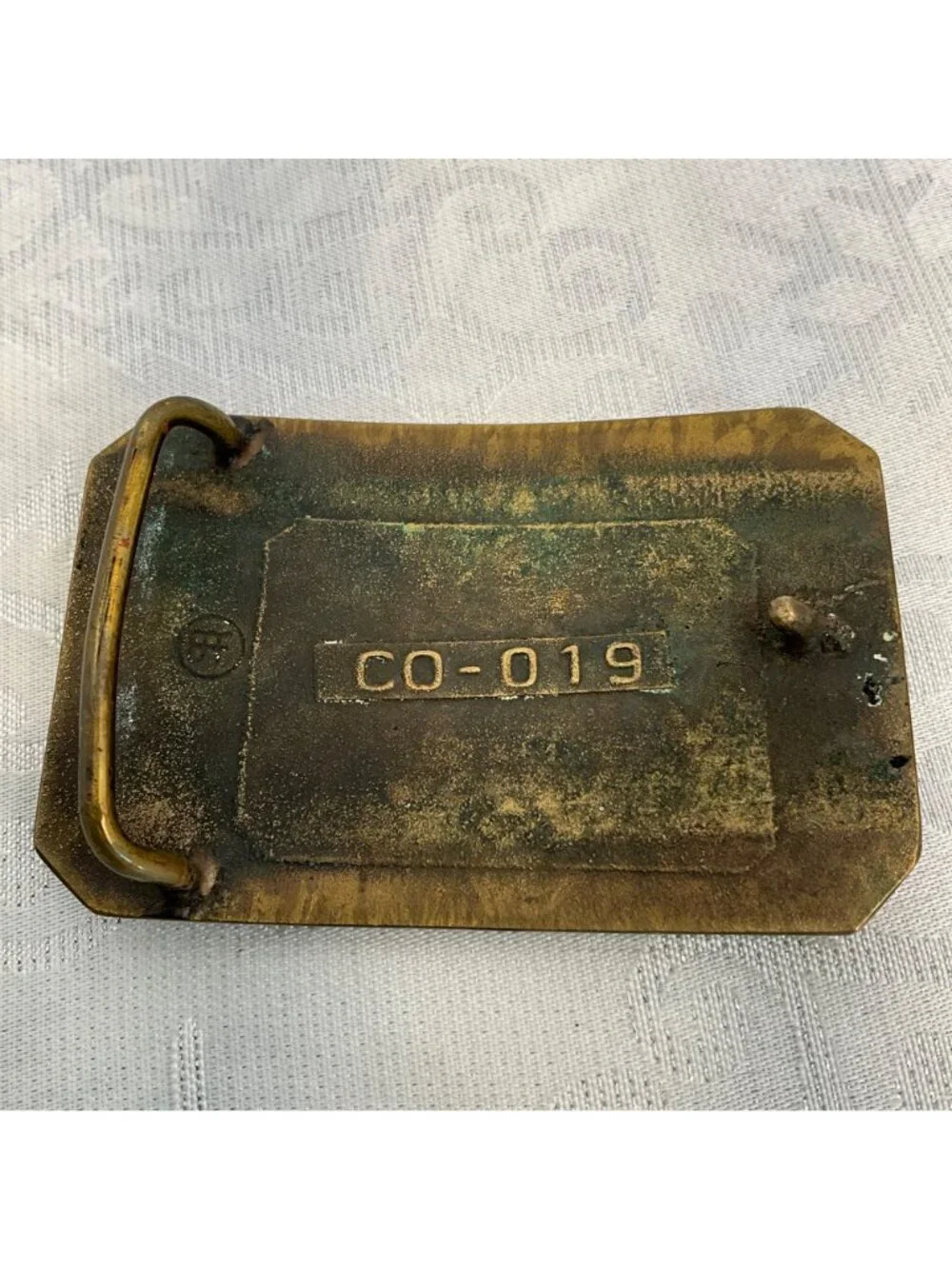 Vintage San Quentin State Prison 1852 Brass Belt buckle Corrections Guard CO-019